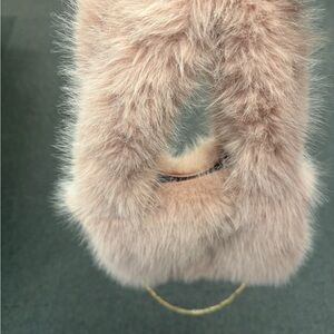 Faux Fur Pink Handbag